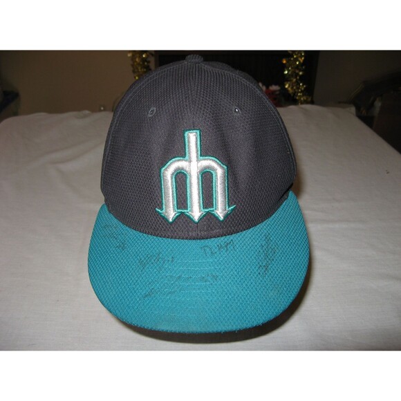Seattle Mariners New Era 59fifty 2017 AZ Catus League Patch Hat Cap SIGNED AUTOs - Picture 1 of 7